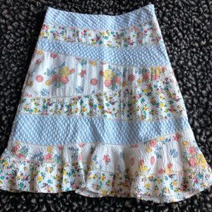 Anthropologie floral skirt